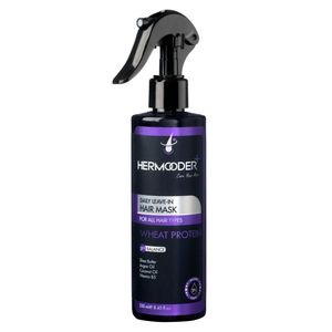 ماسک مو بدون آبکشی هرمودر مدل Wheat Protein مناسب برای انواع مو حجم 250 میلی لیتر