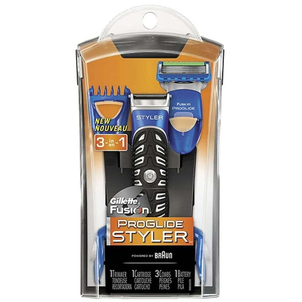 خود تراش ژیلت مدل Fusion Power Styler همراه با 3 سری شانه