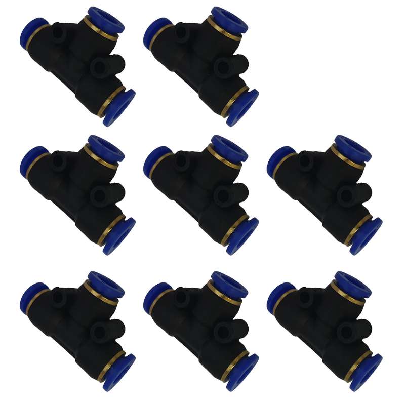 اتصال سه راهی پنوماتیک مدل P1 مجموعه 8 عددی اتصال سه راهی پنوماتیک مدل P1 مجموعه 8 عددی