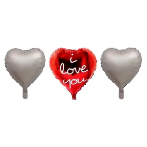 بادکنک فویلی طرح قلب مدل LOVE مجموعه سه عددی