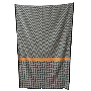 شال زنانه مدل نخ کرپ حاشیه پیچازی چهارفصل