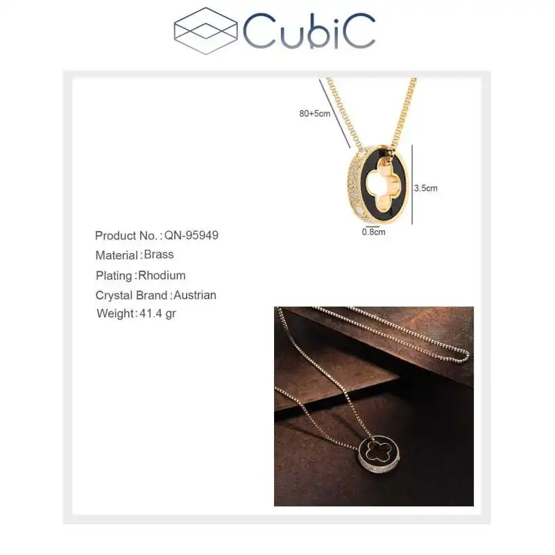 گردنبند زنانه کوبیک مدل QN-95948