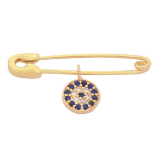 سنجاق سینه طلا 18 عیار طلای مستجابی مدل چشم کد 1