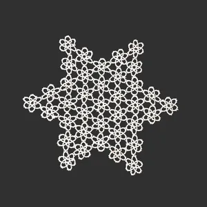 رومیزی بافتنی مدل گیپور کد 69