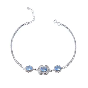  دستبند نقره زنانه بازرگانی میلادی کد DP_359