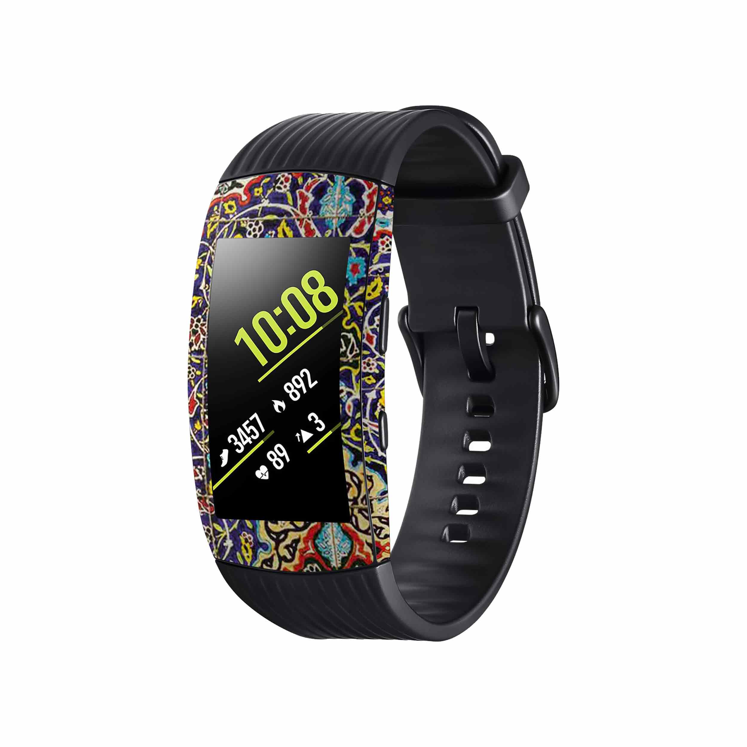 برچسب ماهوت طرح Iran-Tile6 مناسب برای ساعت هوشمند سامسونگ Galaxy Gear Fit 2 Pro