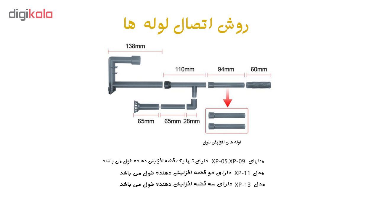 فیلتر خارجی و مکنده چربی سطح آب آکواریوم جنکا مدل xp-09