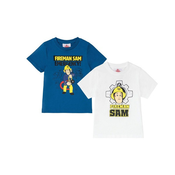 تی شرت آستین کوتاه پسرانه مدل FIREMAN IKIDS112 مجموعه 2 عددی