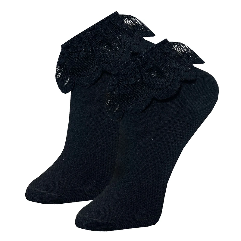 جوراب زنانه دون دزا مدل لبه تور  کد 403815-1