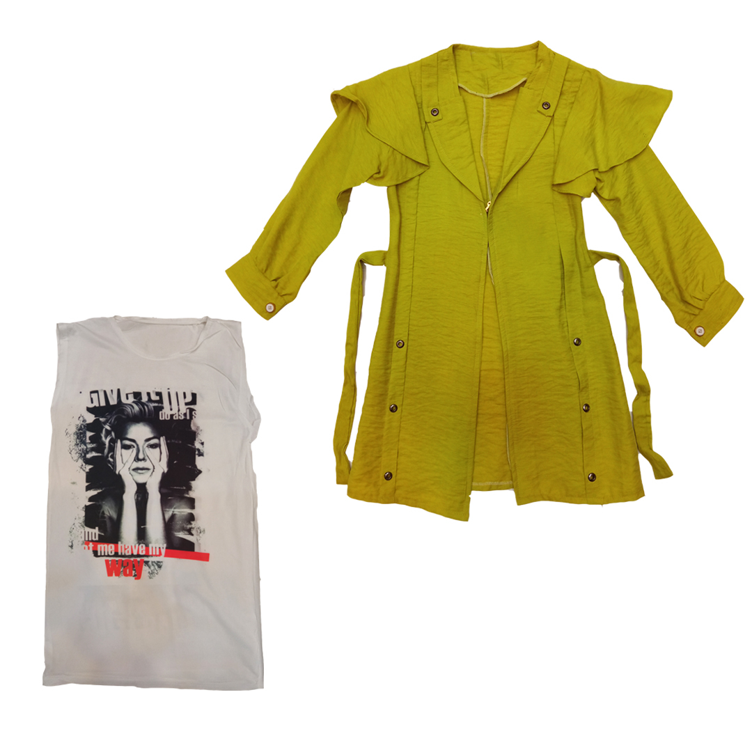 ست تونیک و مانتو دخترانه مدل 91