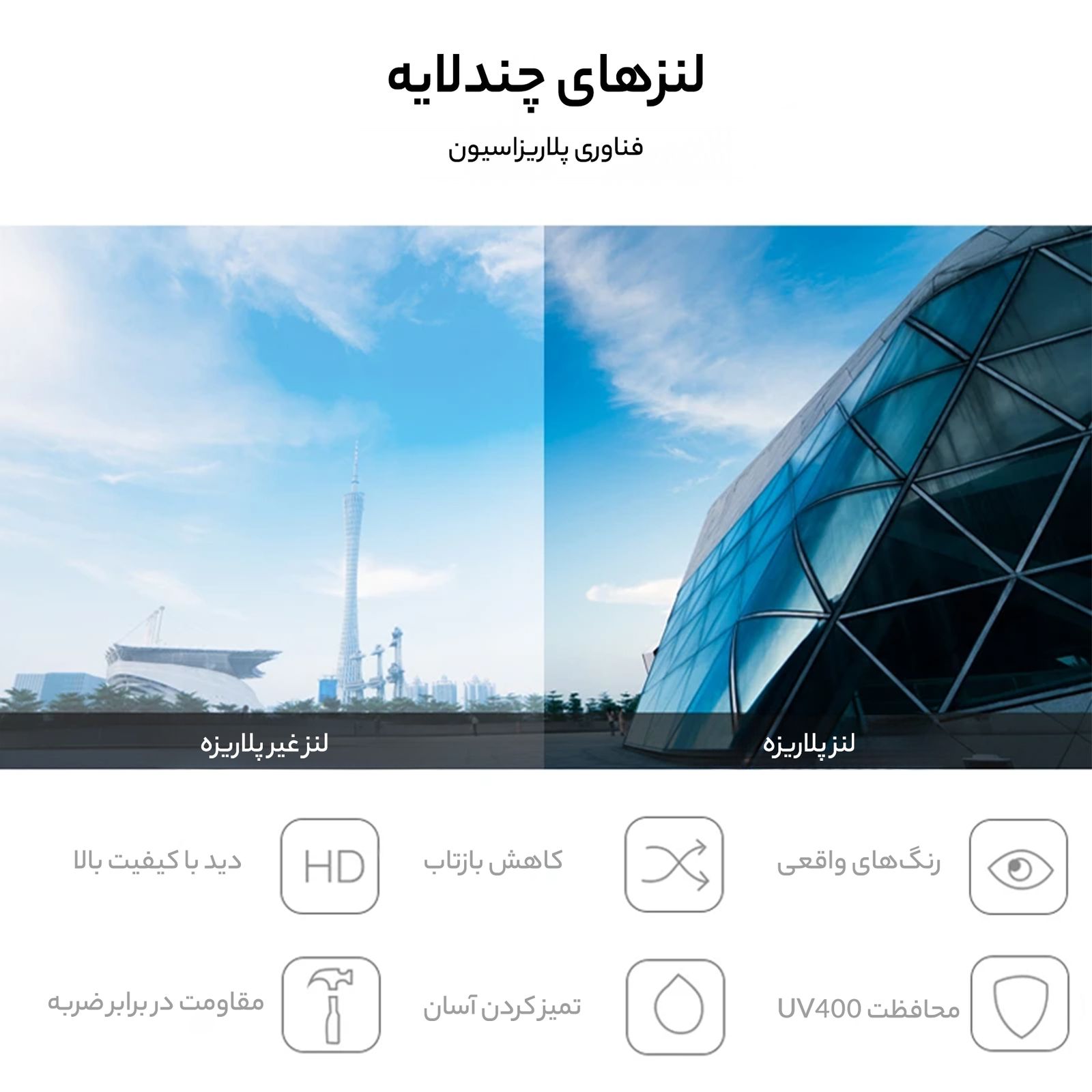 عینک آفتابی چند ضلعی پلاریزه آلبرت وگ مدل 6324C104-P113 Avantgarde Visionary -  - 11