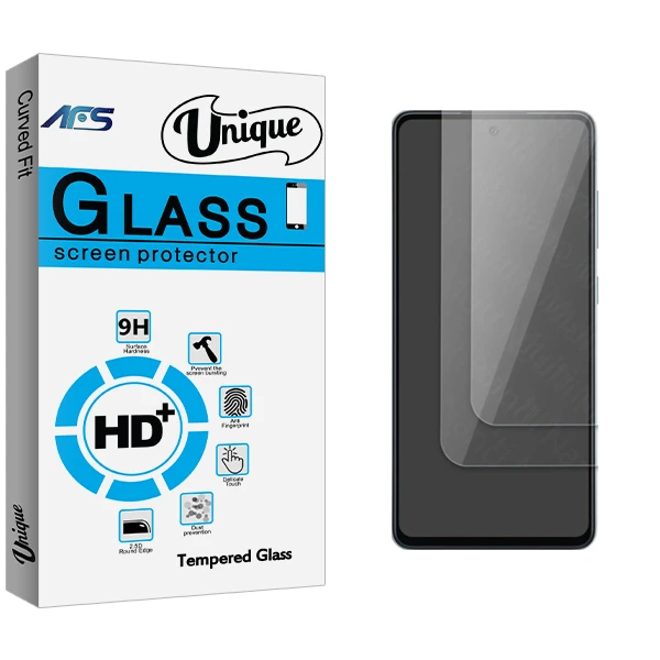 محافظ صفحه نمایش شیشه ای ای اف اس مدل Unique Glass مناسب برای گوشی موبایل شیائومی POCO X3 \ X3 GT \ X3 Pro \ F3 \ F3 Pro \ F3 5G بسته دو عددی