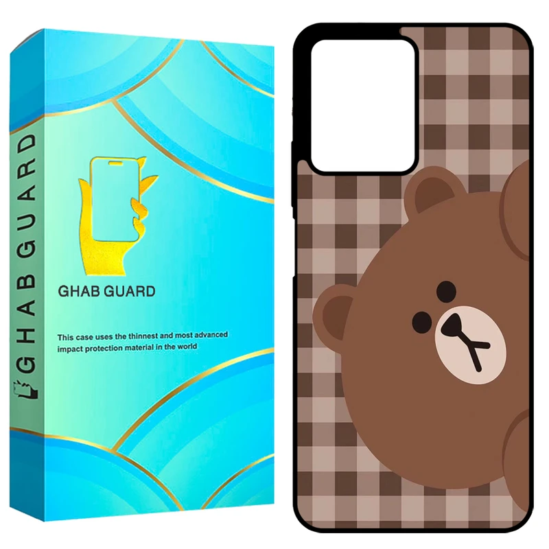 کاور قاب گارد طرح خرس مدل GCHPN12 مناسب برای گوشی موبایل شیائومی Redmi Note 12 4G