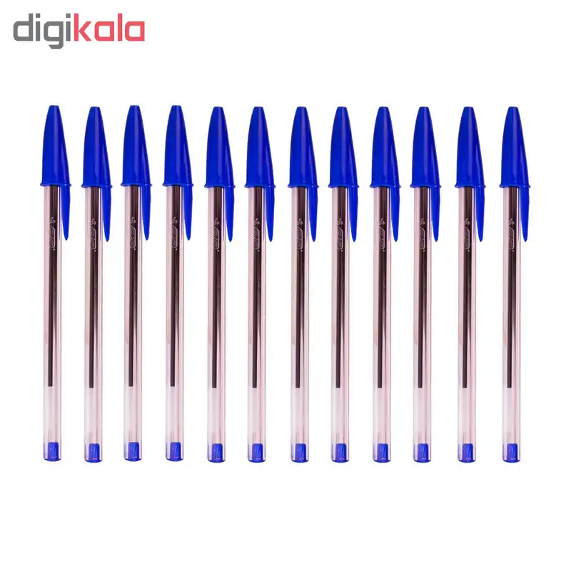 خودکار بیک مدل Cristal Medium 1mm کد B12 بسته 12 عددی