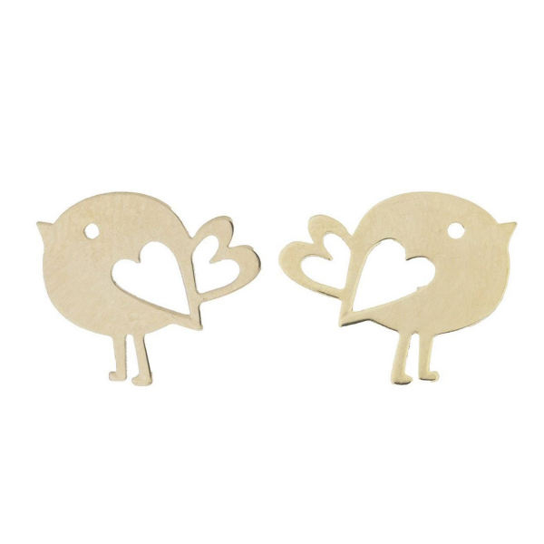 گوشواره طلا 18 عیار زنانه کانیار گالری کد GOA42