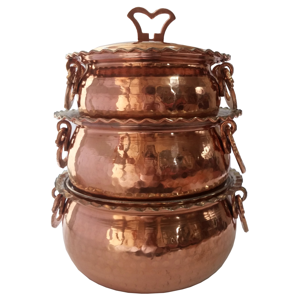 سرویس پخت و پز مسی مدل سی و سه پل 6 پارچه