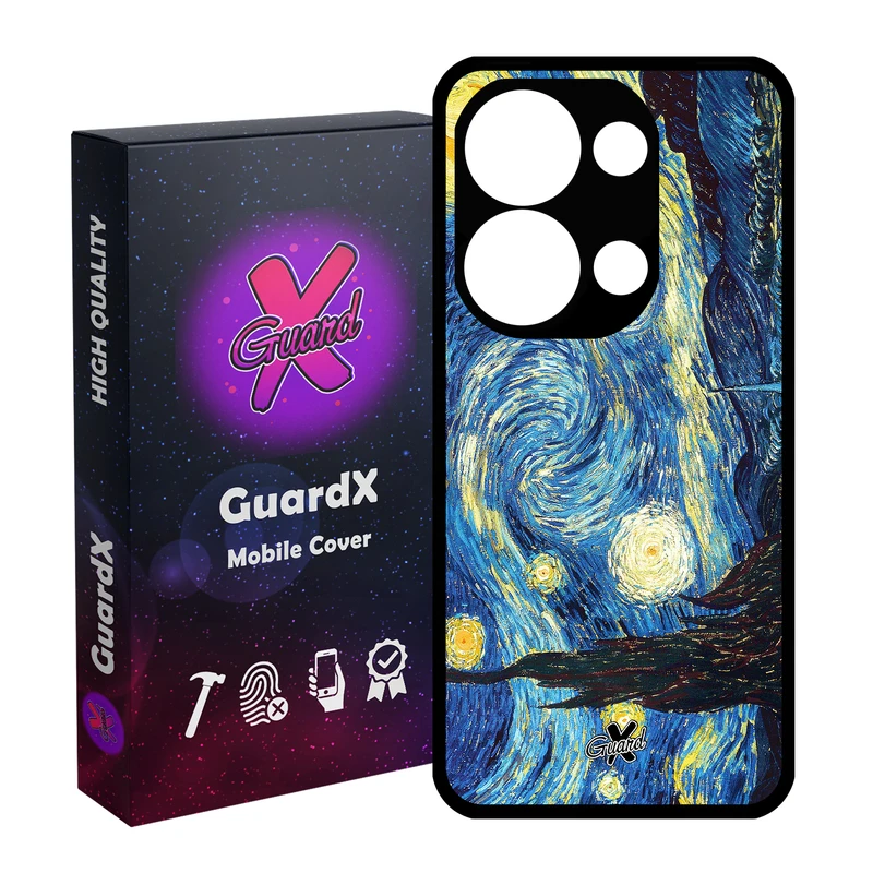 کاور گارد ایکس طرح Starry Night مناسب برای گوشی موبایل شیائومی Redmi Note 13 Pro 4G / Poco M6 Pro 4G