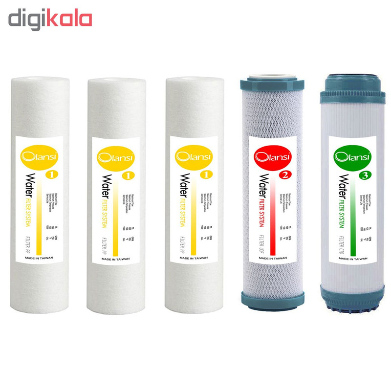 فیلتر دستگاه تصفیه آب اولانسی مدل EXTRA PP-2 مجموعه 5 عددی