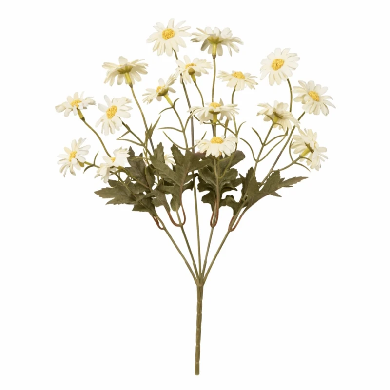 دسته گل مصنوعی مدل گل بابونه پنج شاخه 