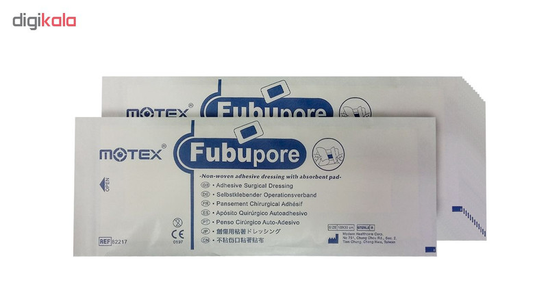 پد پانسمان موتکس مدل Non-Woven10×30 کد 01 بسته 50 عددی