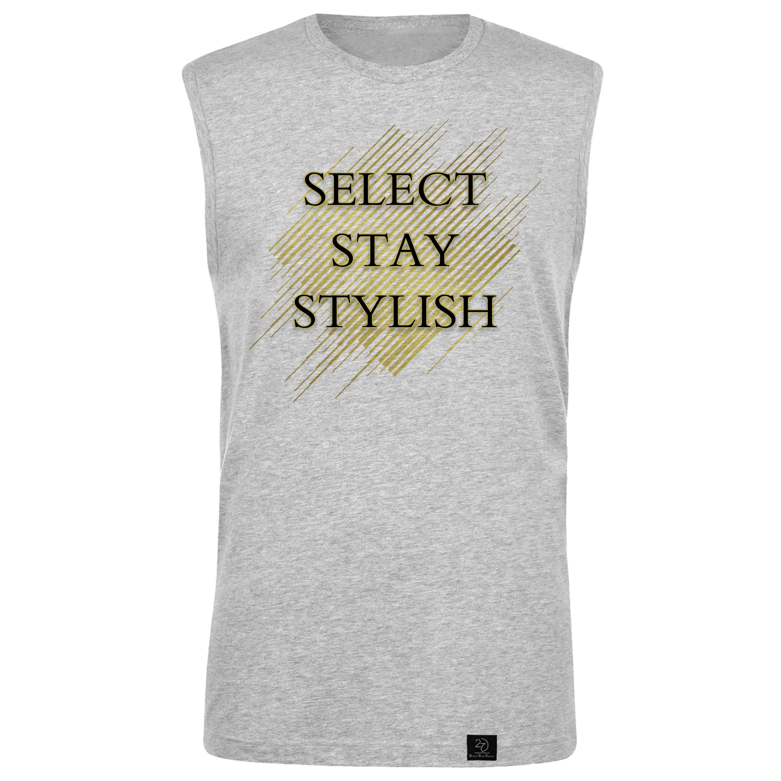 تاپ مردانه 27 مدل Select Stay Stylish کد AL10 رنگ طوسی