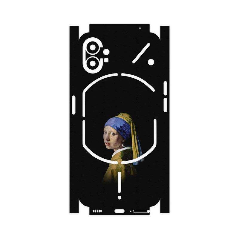 برچسب پوششی ماهوت مدل Girl with a Pearl Earring of Vermeer-FullSkin مناسب برای گوشی موبایل ناتینگ Phone 1