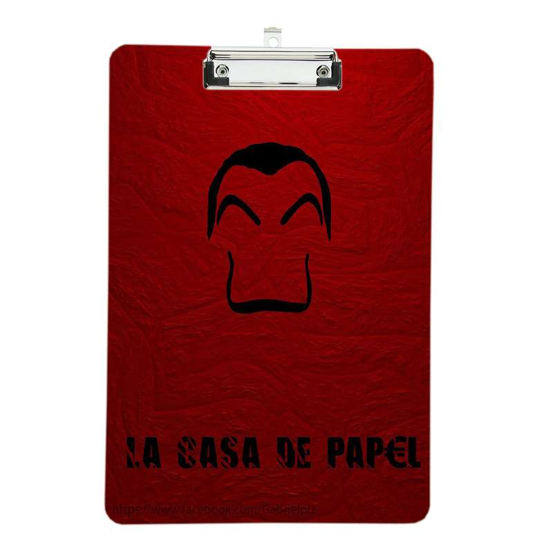 تخته شاسی طرح سریال Money Heist خانه کاغذی tn2 سایز A4