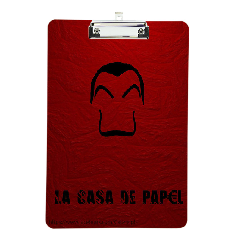 تخته شاسی طرح سریال Money Heist خانه کاغذی tn2 سایز A4