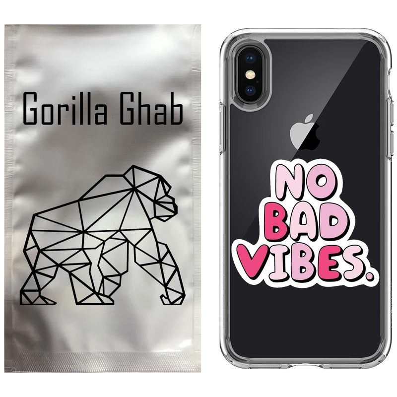 کاور گوریلا قاب مدل CLG کد 92 طرح انرژی مثبت مناسب برای گوشی موبایل اپل iPhone X / XS