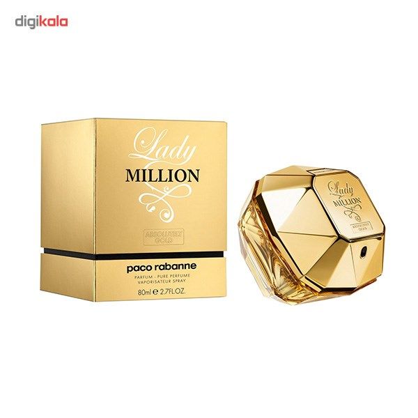 ادو پرفیوم زنانه پاکو رابان مدل Lady Million Absolutely Gold حجم 80 میلی لیتر -  - 2