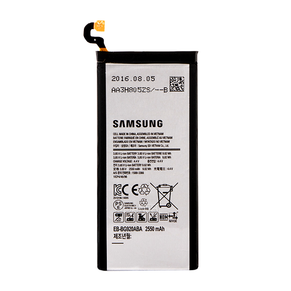 باتری سامسونگ مدل EB-BG920ABE ظرفیت 2550 میلی آمپرساعت مناسب برای گوشی موبایل Galaxy S6