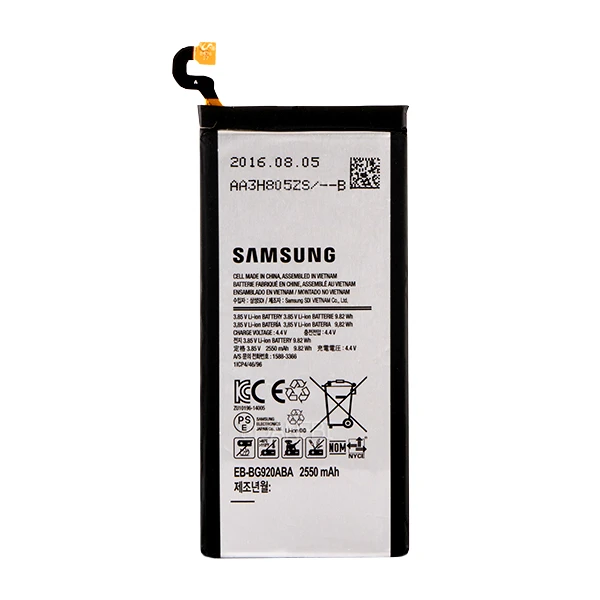 باتری سامسونگ مدل EB-BG920ABE ظرفیت 2550 میلی آمپرساعت مناسب برای گوشی موبایل Galaxy S6