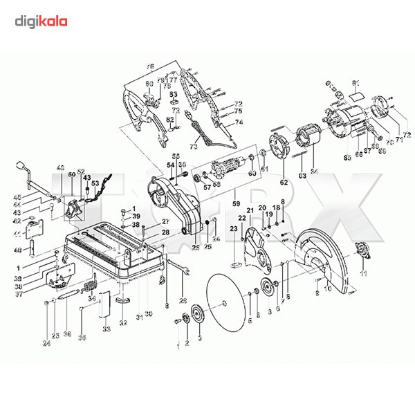 اره پروفیل بر دیوالت D28720