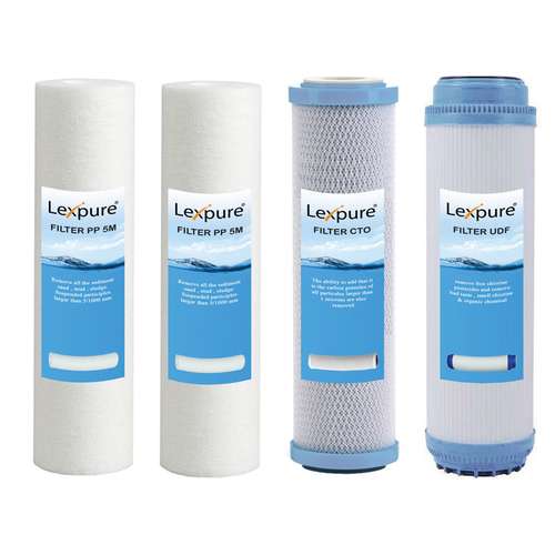 فیلتر تصفیه آب خانگی لکس پیور مدل EXTRA PP-1 مجموعه 4 عددی