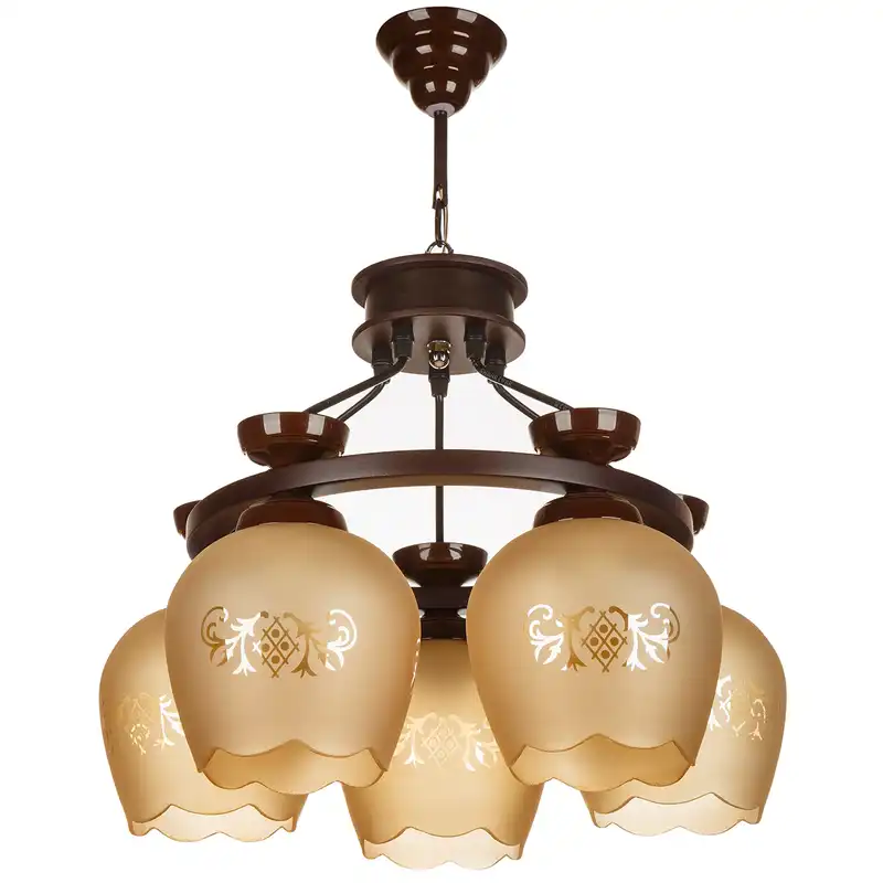 لوستر 5 شعله چشمه نور کد GA562/5-BR