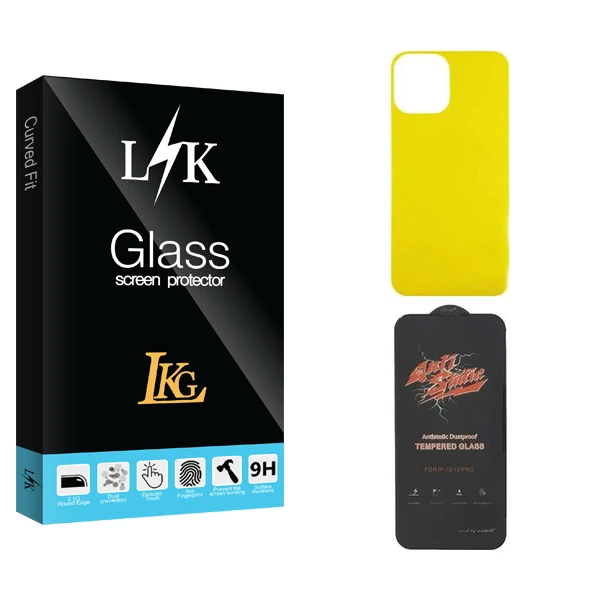 محافظ صفحه نمایش ال کا جی مدل LK  ANTI-STATIC مناسب برای گوشی موبایل اپل iPhone 13 pro max  به همراه محافظ پشت گوشی