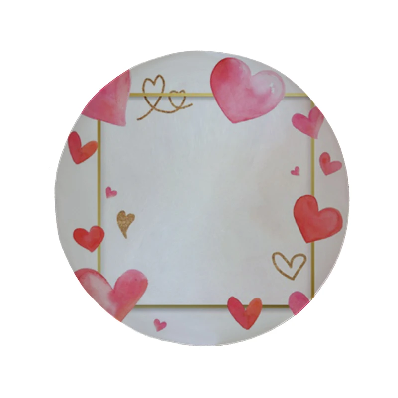    پادری مدل دایره طرح قلب کد 8196 سایز 90 × 90 سانتی متر