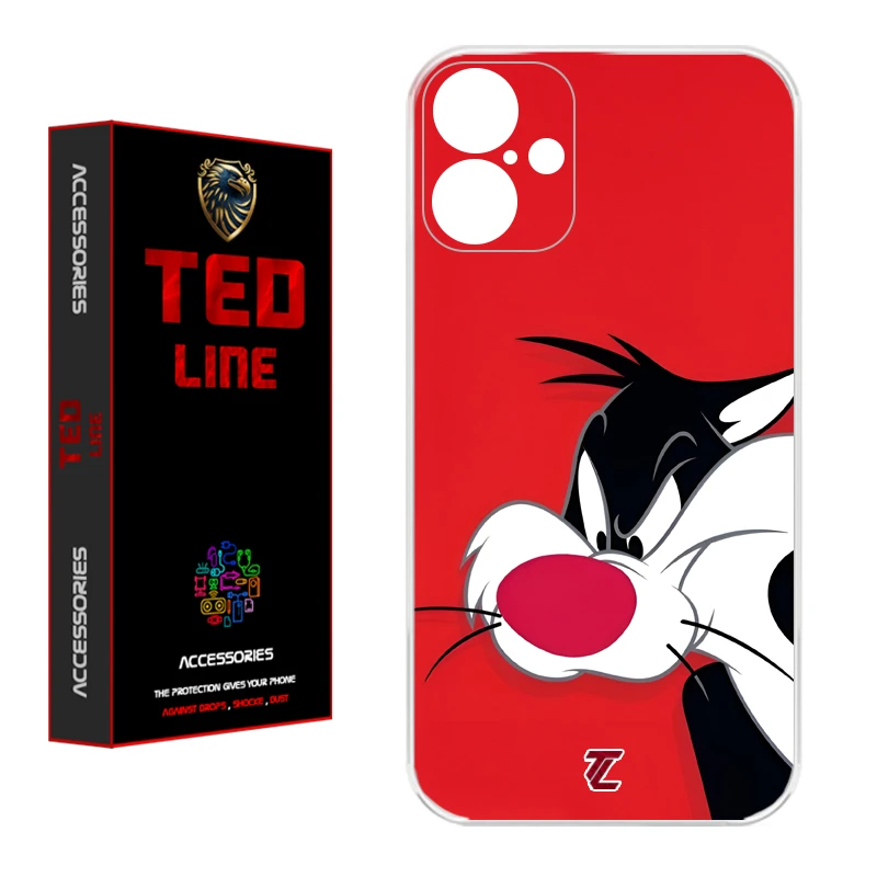 کاور تدلاین طرح کارتون سیلوستر کد 1221 مناسب برای گوشی موبایل اپل Iphone 16