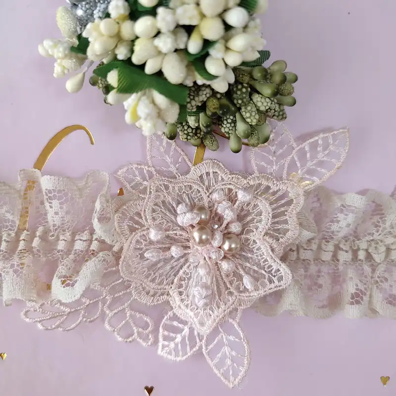 هدبند نوزادی مدل گل گیپور