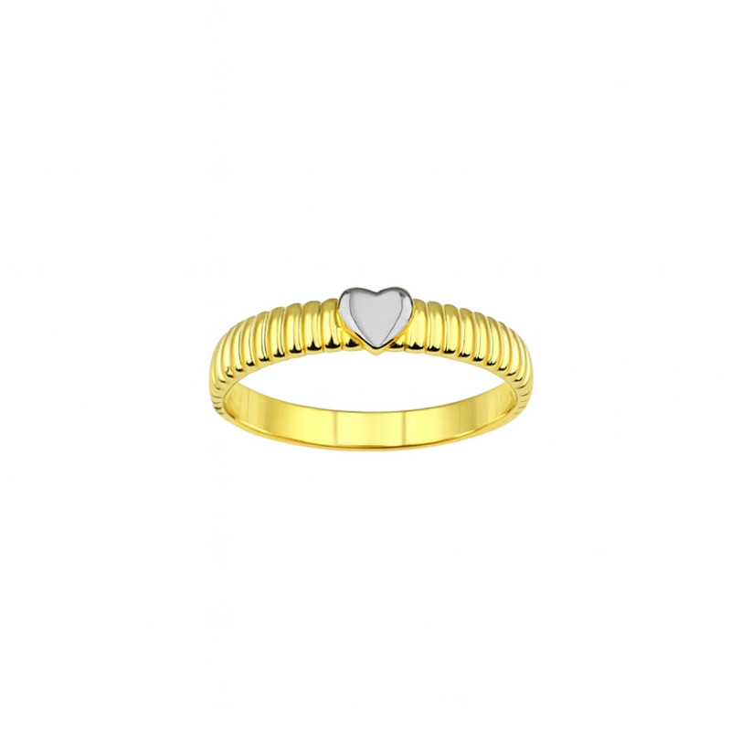 انگشتر طلا 18 عیار زنانه زرلاین مدل  مینیمالMG قلبی کد R-200010  سایز 57