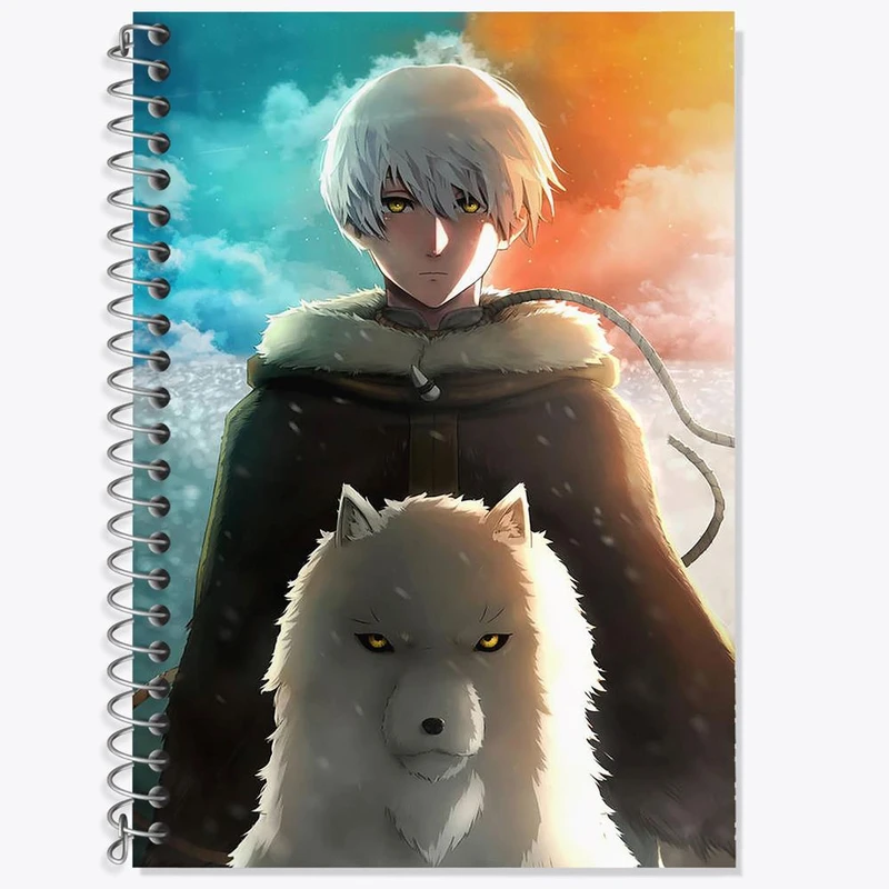 دفتر زبان 50 برگ خندالو مدل سه خط طرح فوشی انیمه به تو ای ابدی کد 15707