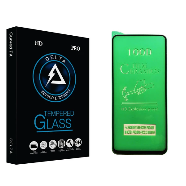محافظ صفحه نمایش سرامیکی دلتا مدل Fit مناسب برای گوشی موبایل شیائومی Redmi Note 9 Pro