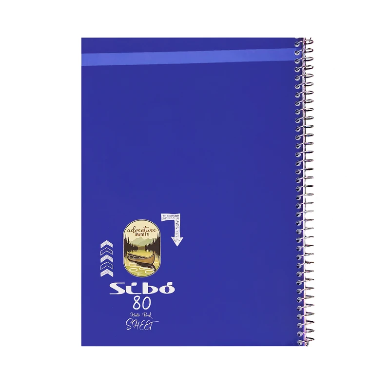 دفتر مشق 80 برگ سیبو مدل رنگی طرح قایق کد s3-55