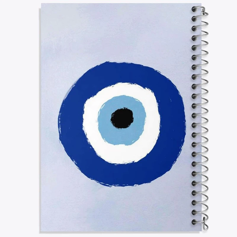 دفتر ژورنال نویسی 50 برگ خندالو مدل نقطه ای طرح چشم نظر کد 22015