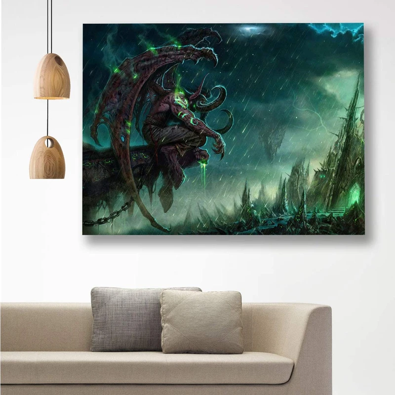 تابلو شاسی گالری استاربوی طرح Illidan Stormrage مدل بازی World of Warcraft 1