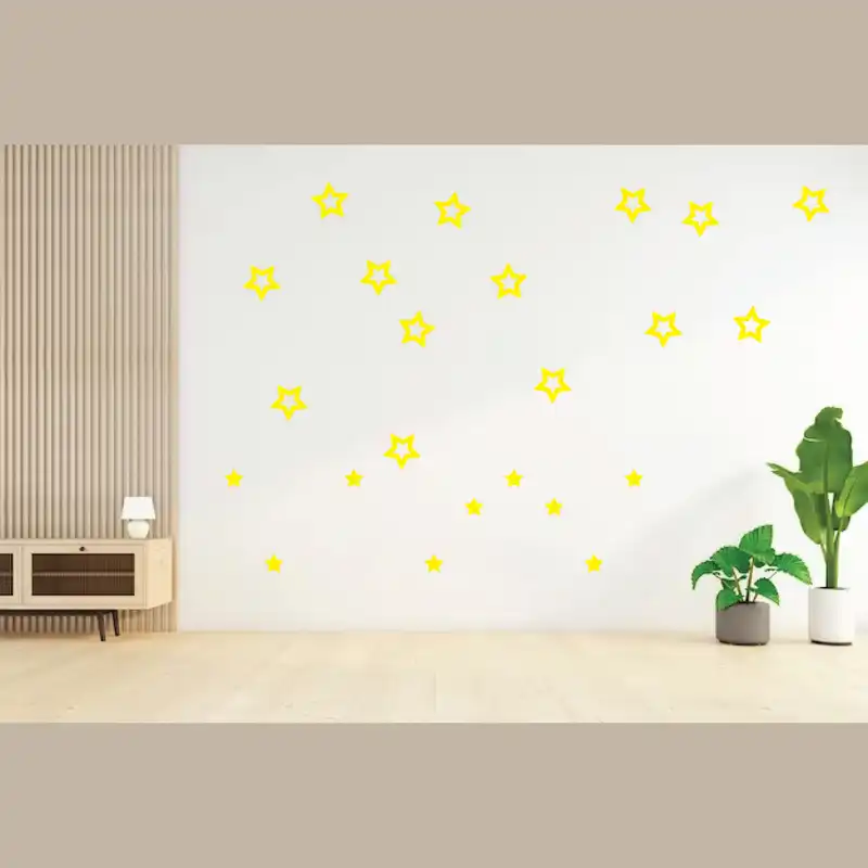 استیکر کالامیکس مدل ستاره طلایی مجموعه 110 عددی