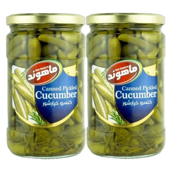 خیارشور سوپر ویژه ماهوند - 660 گرم مجموعه دو عددی