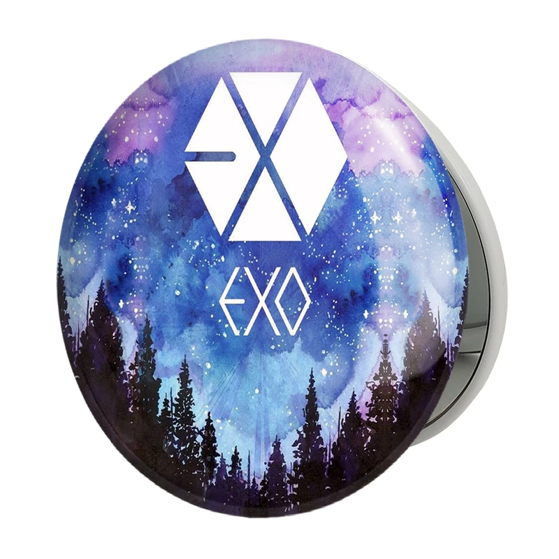 آینه جیبی خندالو طرح گروه اکسو EXO مدل تاشو کد 1031 
