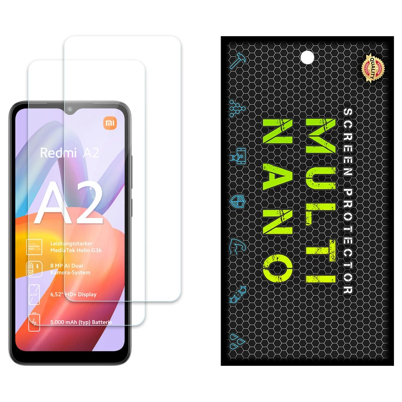 محافظ صفحه نمایش مولتی نانو مدل X-S2N مناسب برای گوشی موبایل شیائومی Redmi A2 بسته دو عددی