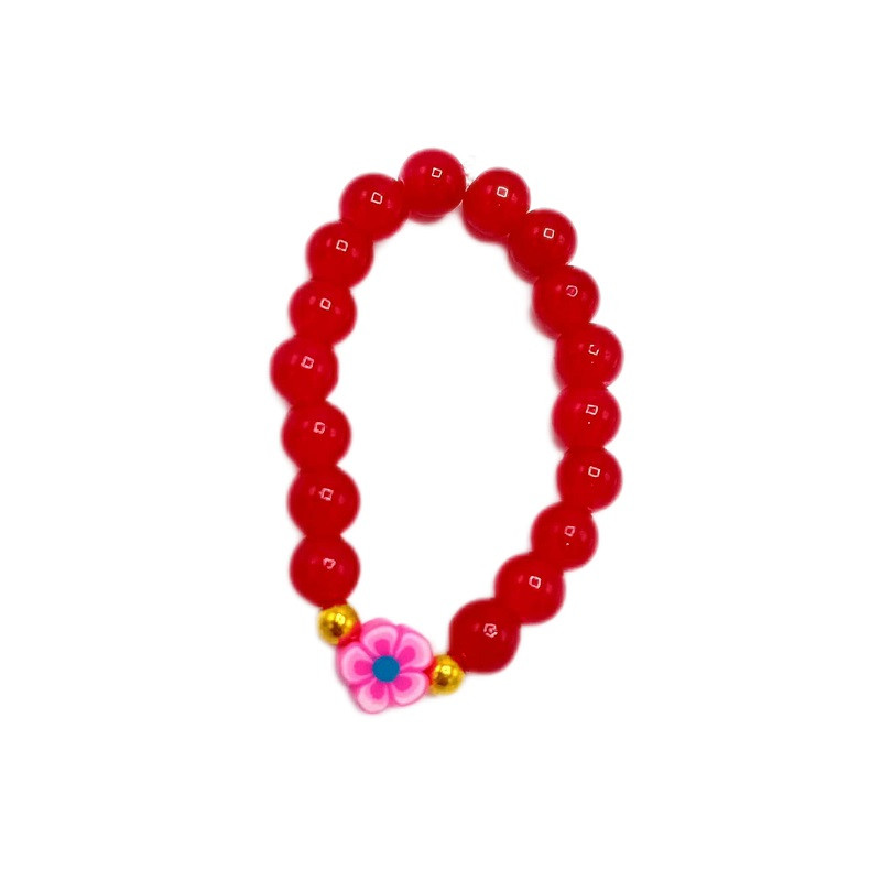 دستبند دخترانه مدل تک گل